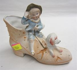 Antique German bisque figural planter