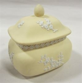 Wedgwood yellow jasperware jar