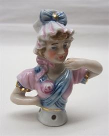 Antique German porcelain half doll