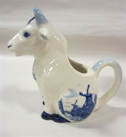 Porcelain cow cream pitcher