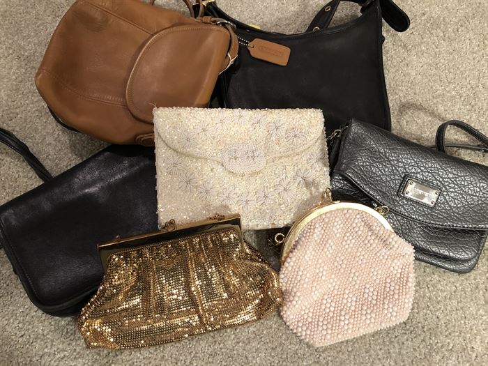 Also some vintage Coach and Vintage Evening Bags.