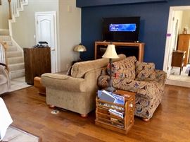 Sleeper sofa and loveseat