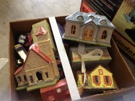 Train set houses 