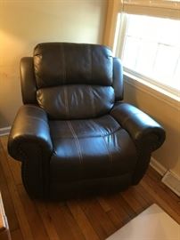 #10 Oversized rocker recliner w/nail head front 300.00