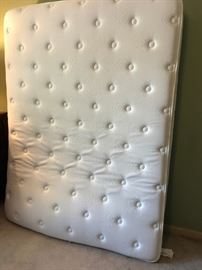 #25 Zinues queen pillowtop mattress with frame (2) 125.00 each 250.00