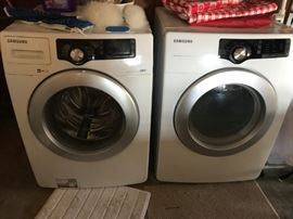#35 Samsung front loading washing machine wf220anw 400.00 $       #36 Samsung dryer dv220aew 400.00