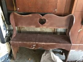 #38 Wood bench 21x12x18 40.00