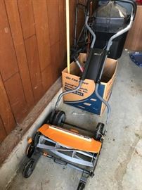 #47 Fiskars manual push mower 18" 75.00