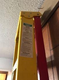 #52 8ft safety first fiberglass step ladder 30.00