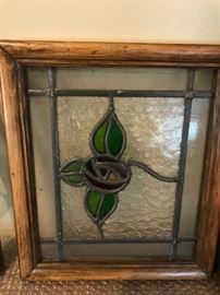 #57 Rose stained glass 13x15 60.00
