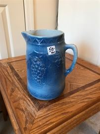 #67 Blue antique water pitcher 50.00 $