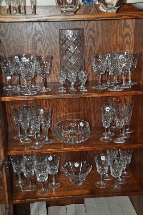 Gorgeous like new Lismore Goblets, Claret and Champagne glasses!