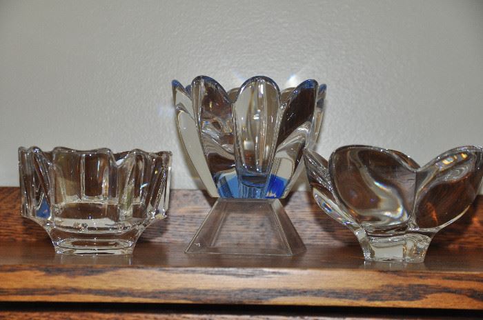 Fantastic Orrefors and Kosta Boda crystal candy dishes!