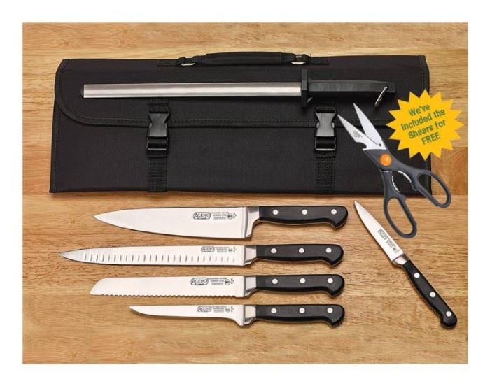 WINCO Acero Knife Set, Black Silver