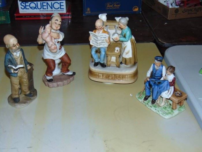 Figurine Lot Norman Rockwell and a numbered GEO Z ...
