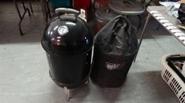 Weber Grill Smoker with cover