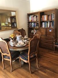 dining set, more china, more cookbooks