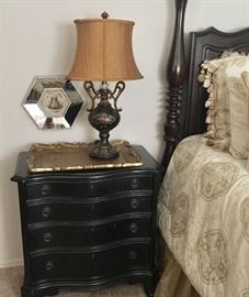 Bedside table (one of two) by A.R.T. It matches bed, and dresser