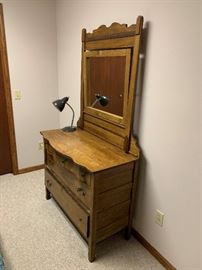 antique dresser with mirror