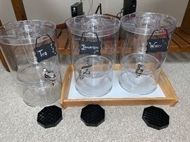three beverage dispensers