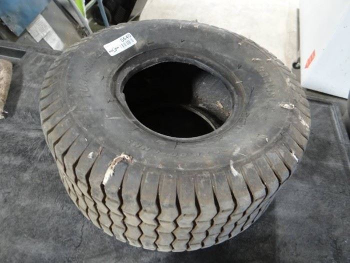 Lawn mower tire.