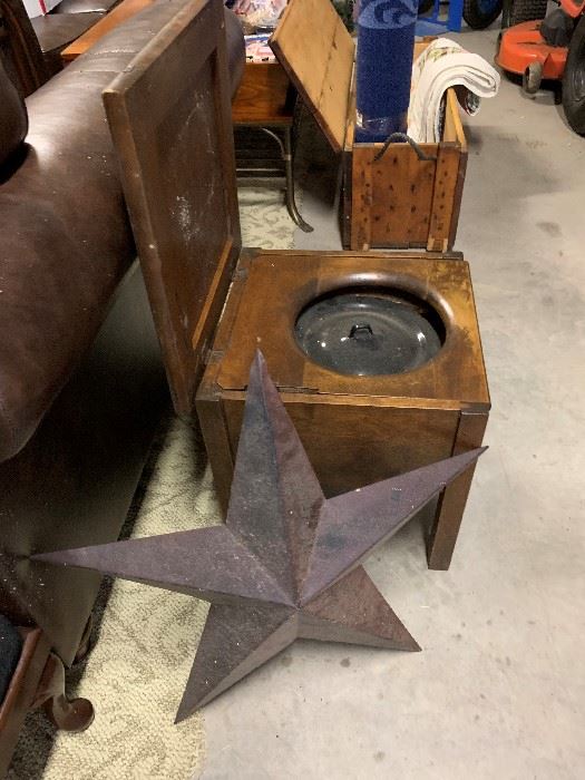 Cute antique potty chair for the stars of your life.