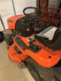 This little tractor started right up after sitting all winter.