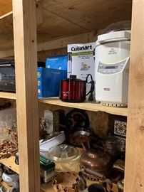 There are several small appliances.