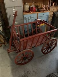 And here's a really nice goat cart.  These are hard to come by, especially one this nice.