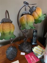 Matching lamps - aren't they pretty?