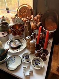 Smaller pottery pieces and more copper.