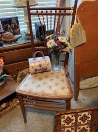 Isn't this a pretty chair?  There are two of them.