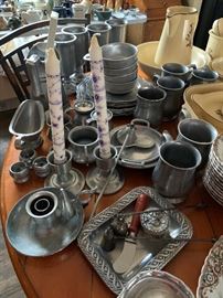 Lots of pewter - you don't find this large of a collection very often.