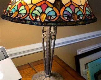 Tiffany style lamp.