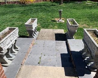 Lots of great concrete planters and yard art.