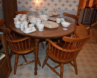Table, Chairs, & Dishes