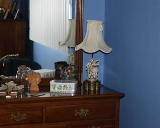 Dresser, Mirror, Lamp, & Home Decor