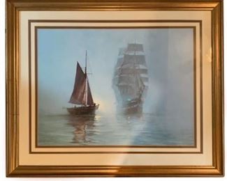 Lot 071
Vintage "Night Mists"Print, by Montague Dawson