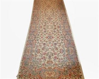 Lot 078
Vintage Karastan Rug Runner "Ivory Kirman"