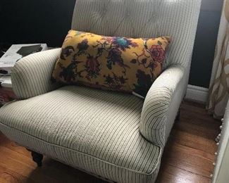 Pier One Seersucker Chair