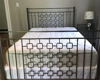 Pier One Bed & Spring Air Queen Size Mattress & Boxspring