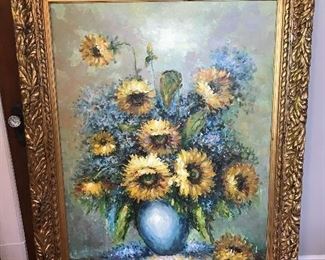 Large Oil Painting By. W James