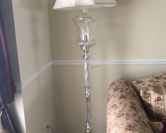 6FT TALL CRYSTAL FLOOR LAMP
