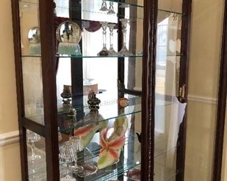 GLASS CURIO WITH COLLECTIBLE CONTENTS