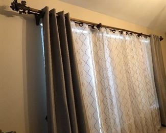 DRAPES/ CURTAINS/ RAILING