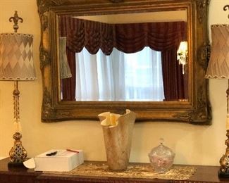 GOLD FRAMED WALL MIRROR