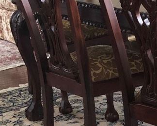 SOLID WOOD CHAIRS (6)