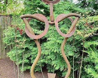 "Phoenix Rising" Sculpture by Nigel White (Australian).  This work was made at Art Omi, and international workshop in upstate NY.