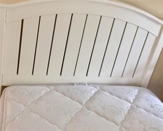 Land Of Nod twin bed frame and mattress (2 available)