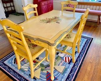 French country table/chairs